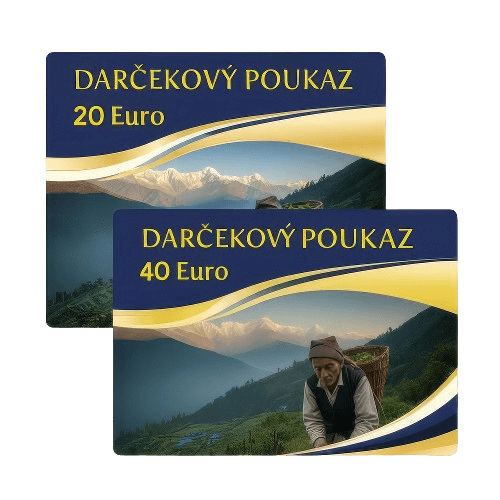 Darčekové poukazy v hodnote 500 Kč a 1000 Kč